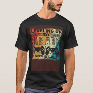 T-shirt Niveau Up Big Bro Big Brother 2021 Gamer Retro