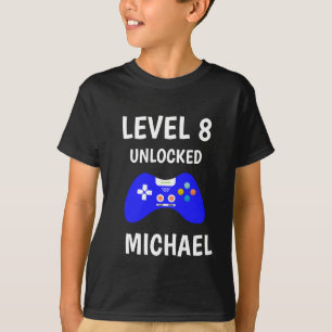 T-shirt Niveau Up Video Game Controller Anniversaire Enfan