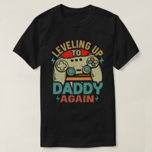 T-shirt Niveau vintage Jusqu'À Papa Une Fois De Plus Promu