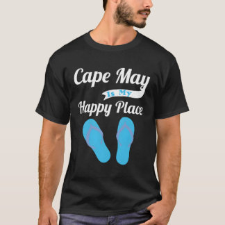 T-shirt Nj Shore Beach Cape May Est Mon Endroit Heureux