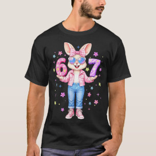 T-shirt nk 67 Pâques Six Sept Adorable Lapin Lapine Filles
