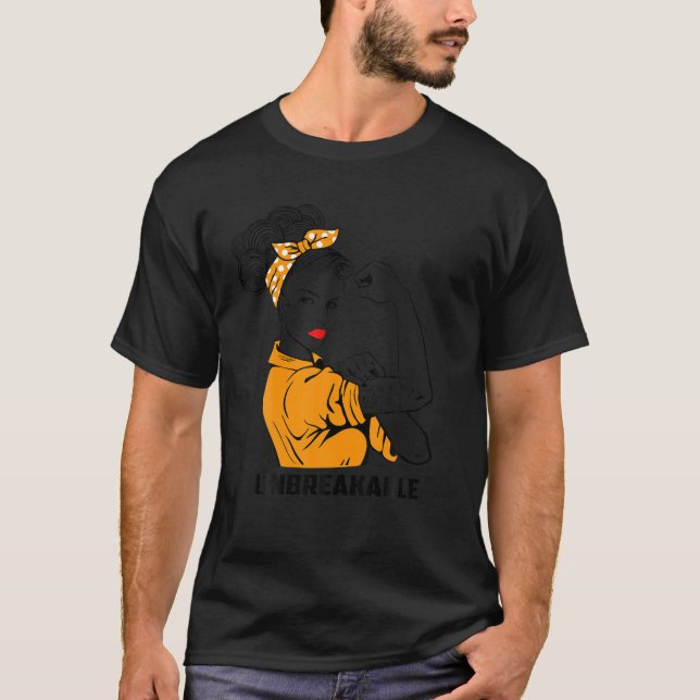 T-shirt NMO Guerrier Indestructible Chemise Neuromyélite O (Devant)