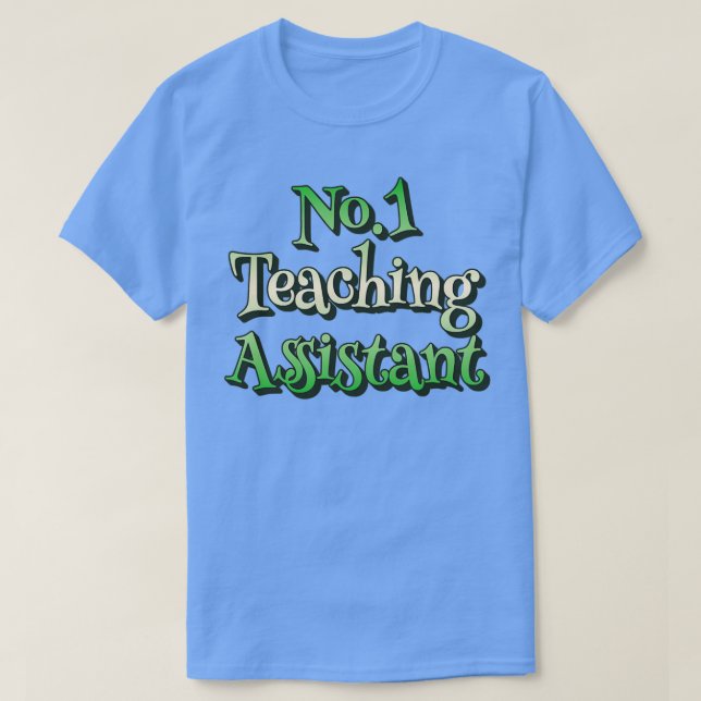 T-shirt No1 Assistant d'enseignement Design arc-en-ciel ve (Design devant)