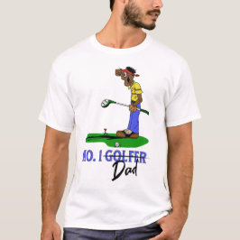 T-shirt No 1 Golfer Papa