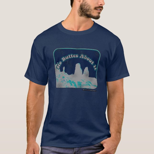 T-shirt No Butk Dark Pittoresque Landmark Design (Devant)
