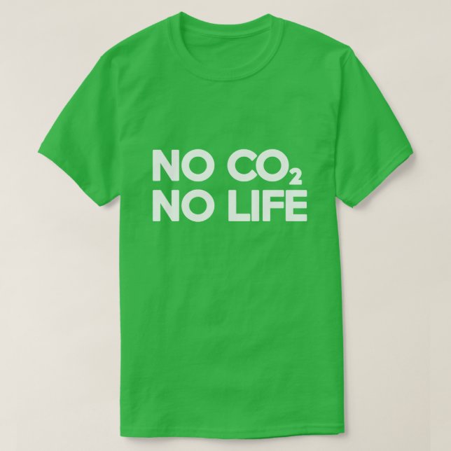 T-SHIRT NO CO2 PAS DE VIE (Design devant)