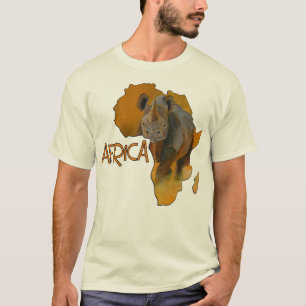 T-shirt No. de carte de l'Afrique 6