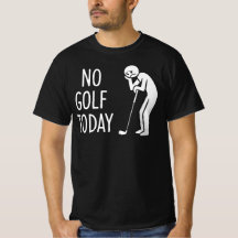 No Golf Today Sad Stickman Golfer Figure