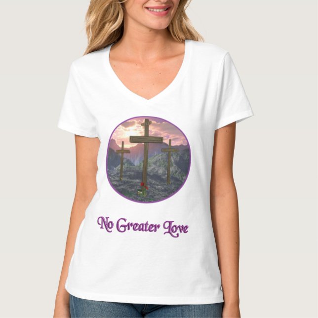 T-shirt No Greater Love John 3:16 (Devant)