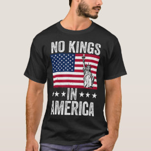 T-shirt No Kings In America Flag Protest Save Democracy 9