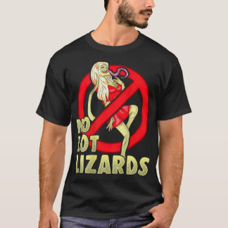 T-shirt No Lot Lizards Mens Truck Driver Papa Trucker