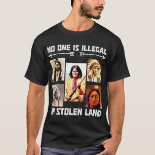 T-shirt No One Is Illégal On Stolen