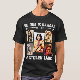 T-shirt No One Is Illégal On Stolen