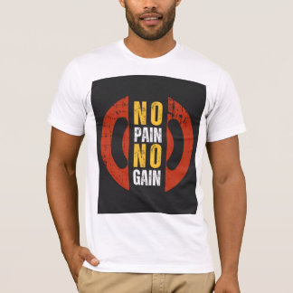 T-shirt No Pain No Gain - Motivation Gym