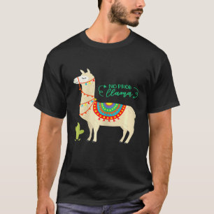 T-shirt No Prob Llama Femmes Filles Alpaca Idée de Noël