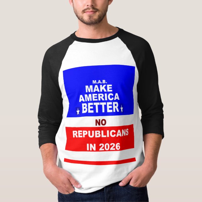 T-shirt "NO Republicans" (Devant)