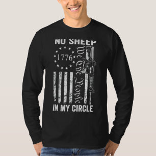 T-shirt No Sheep In My Circle 2nd Amendement Ar15 Rifle Pr