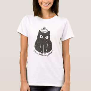 T-shirt No Touch Chat Distances sociales
