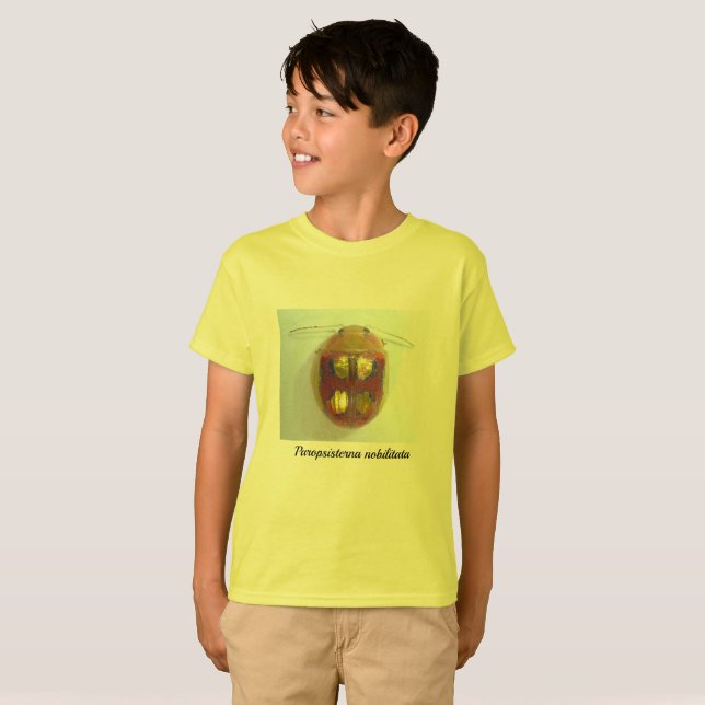 T-shirt Nobilitata de Paropsisterna, scarabée de feuille (Devant entier)