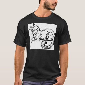 T-shirt Noble Chat Assis Sur La Rive