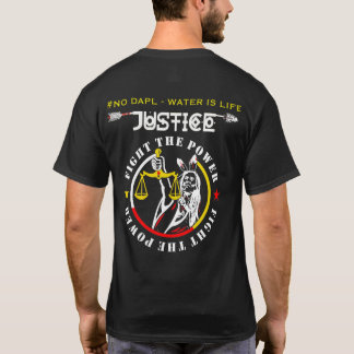 T-SHIRT #NODAPL - L'EAU EST DES CHEMISES DE LA VIE
