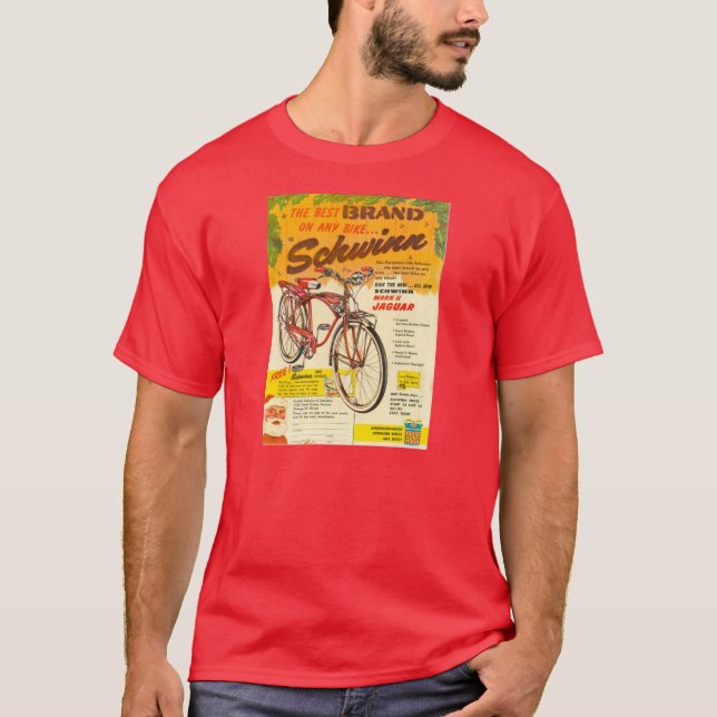 T-shirt Noël 1958 de publicité de vélo de Schwinn de (Devant)