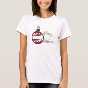 T-shirt Noël 1 : Joyeux Noël de l'ornement Chemise de Noël