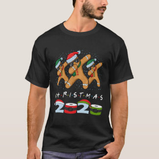 T-shirt Noël 2020 Quarantine Gingerbread Famille Pajam