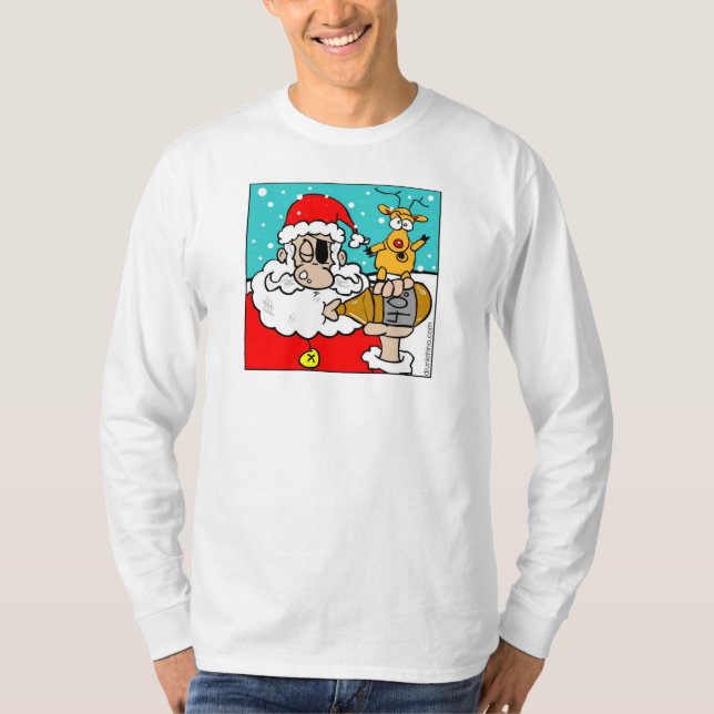 T-shirt Noël 40oz de Père Noël (Devant)