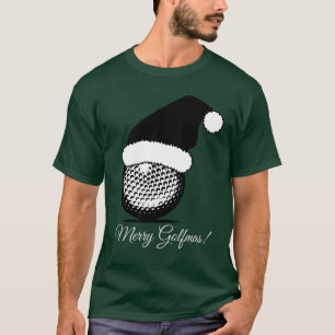 T-shirt Noël à la balle de golf de Santa Hat
