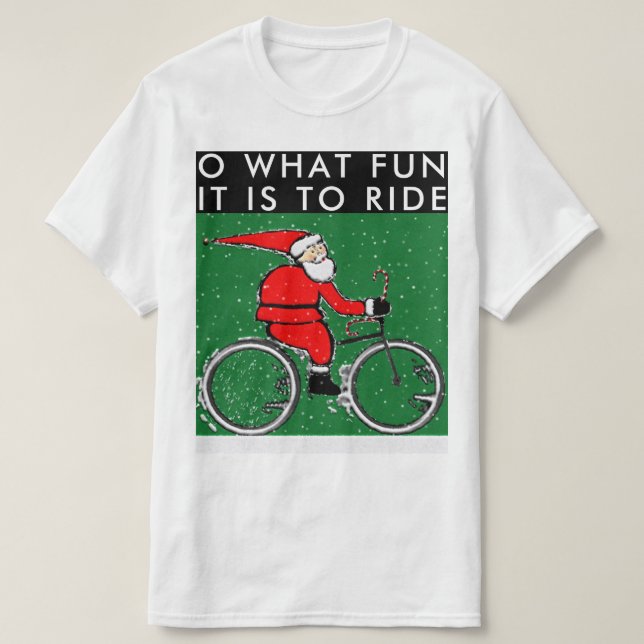 T-shirt Noël à vélo (Design devant)