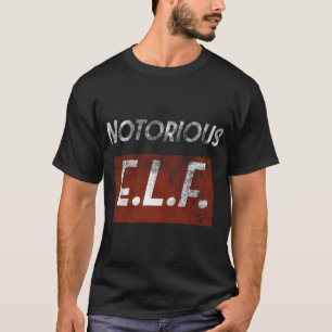T-shirt Noel amusant Elf T Gangster Elves