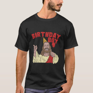 T-shirt Noël Anniversaire Garçon Amusant Jésus Religion Ch