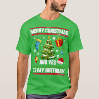 T-shirt Noël Anniversaire Joyeux Noël Et Oui