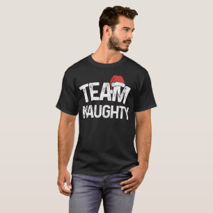 T-shirt Noël assorti vilain d'équipe couple le costume T