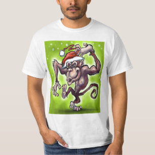 T-shirt Noël au chimpanzé