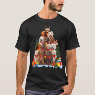 T-shirt Noël Australie Labradoodle Noël Cadeaux Arbre de N