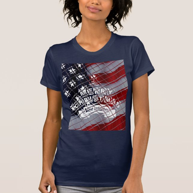 T-shirt Noël aux USA : Fête de la Liberté (Devant)