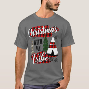 T-shirt noël avec ma tribu pyjama famille léopard 