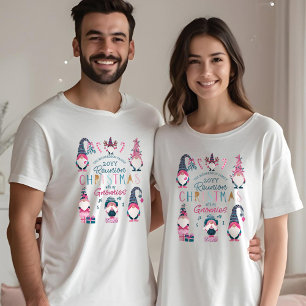T-shirt Noël Avec Mes Gnomes Famille Réunion de Noël