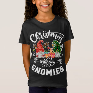 T-Shirt Noël Avec Mes Gnomes Noël Gnome Funny XM