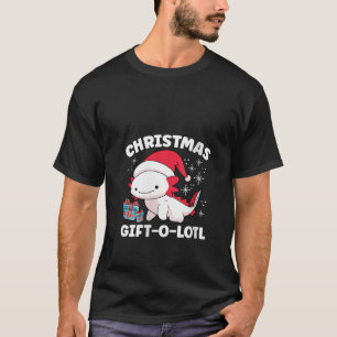 T-shirt Noël Axolotl Amour Père Noël Salamander Xma