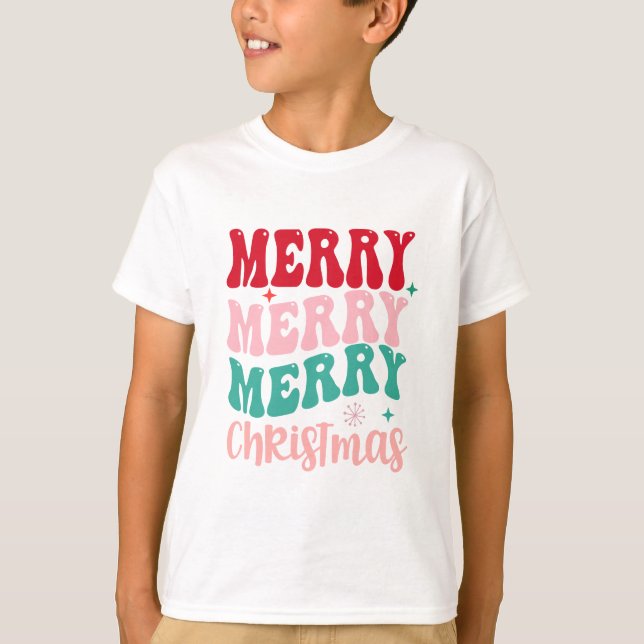 T-shirt Noël blanc  (Devant)