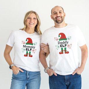 T-shirt Noël blanc des hommes de papa Elf