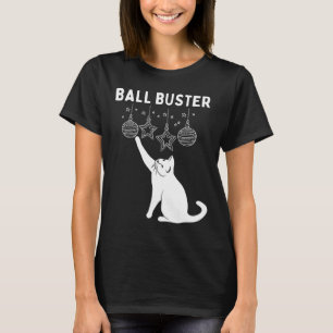 T-shirt Noël Boule de chat Buster Xmas Ornements Funny Hol