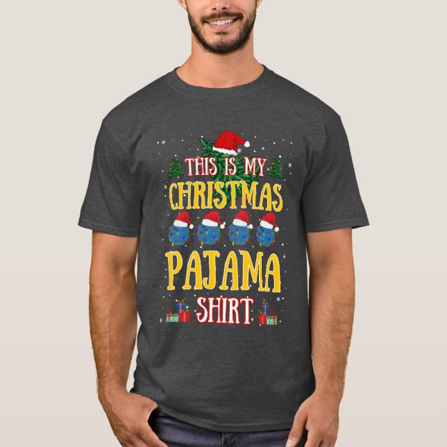 T-shirt Noël Bowlinghis est mon ami Pyjama de Noël (Devant)