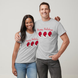 T-shirt Noël Casquette du Père Noël Rouge Joyeuses fêtes
