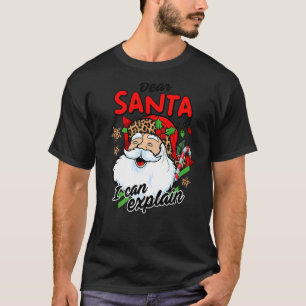 T-shirt Noël Cher Père Noël Je peux expliquer Père Noël Jo
