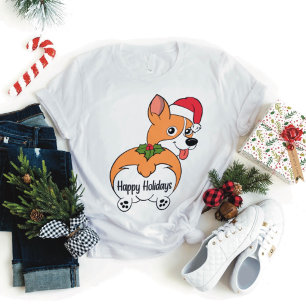 T-shirt Noël Chien Corgi