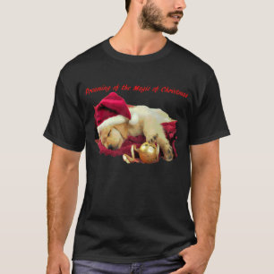 T-shirt Noël Chiot rêve de la magie